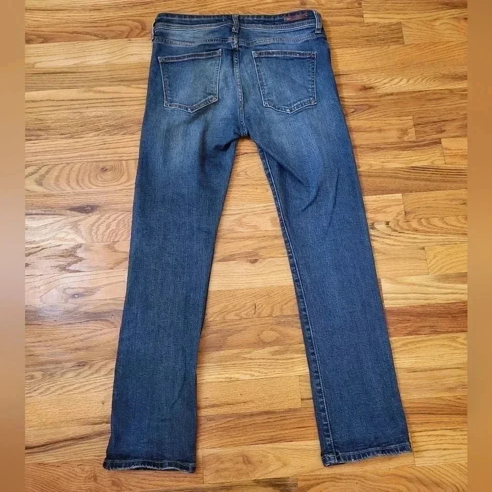 Pilcro and the Letterpress Anthropologie Relaxed Straight Red Stripes Jeans(26)